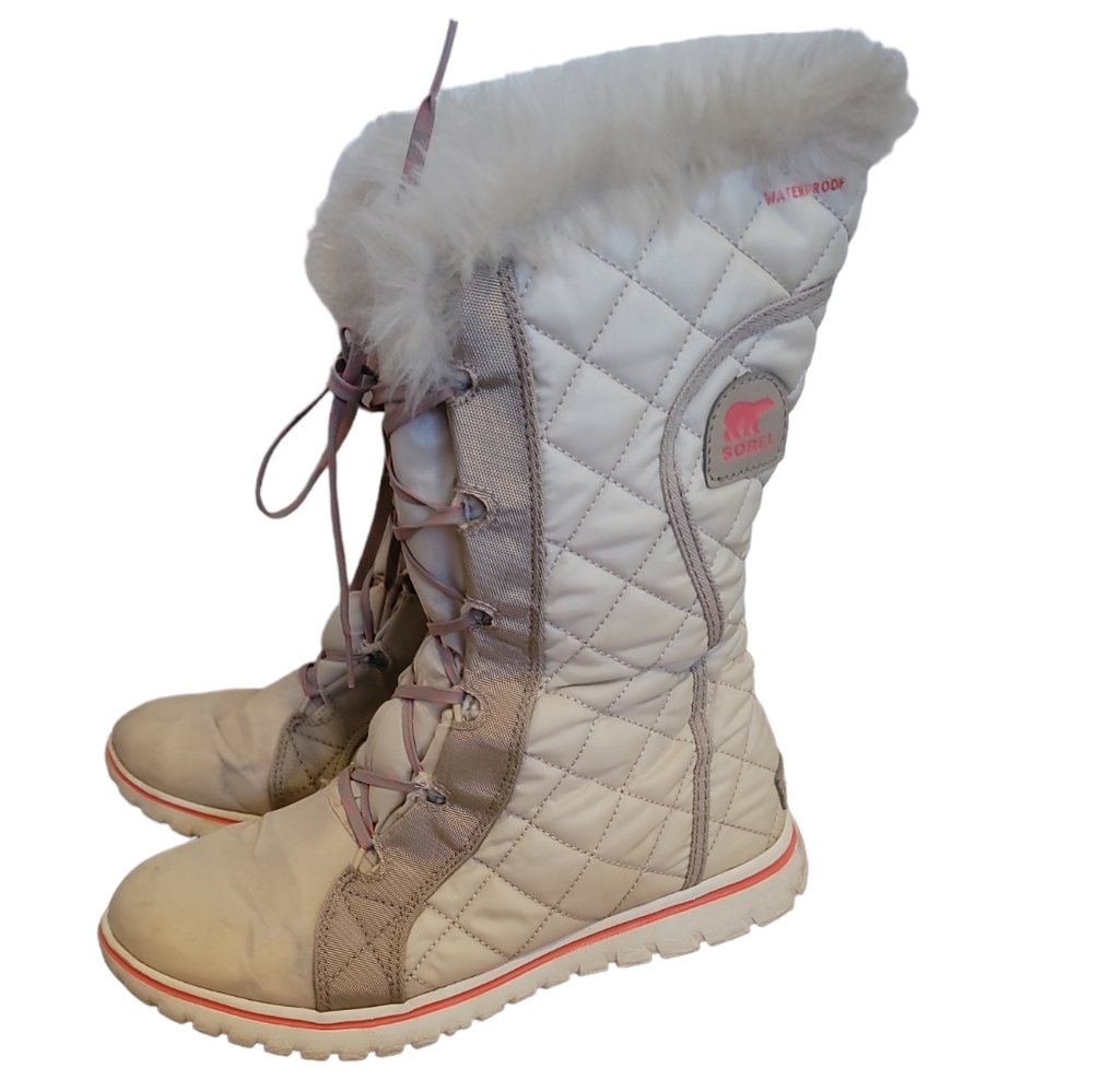 Sorel Cozy Tofino II waterproof boots cream color sz 8